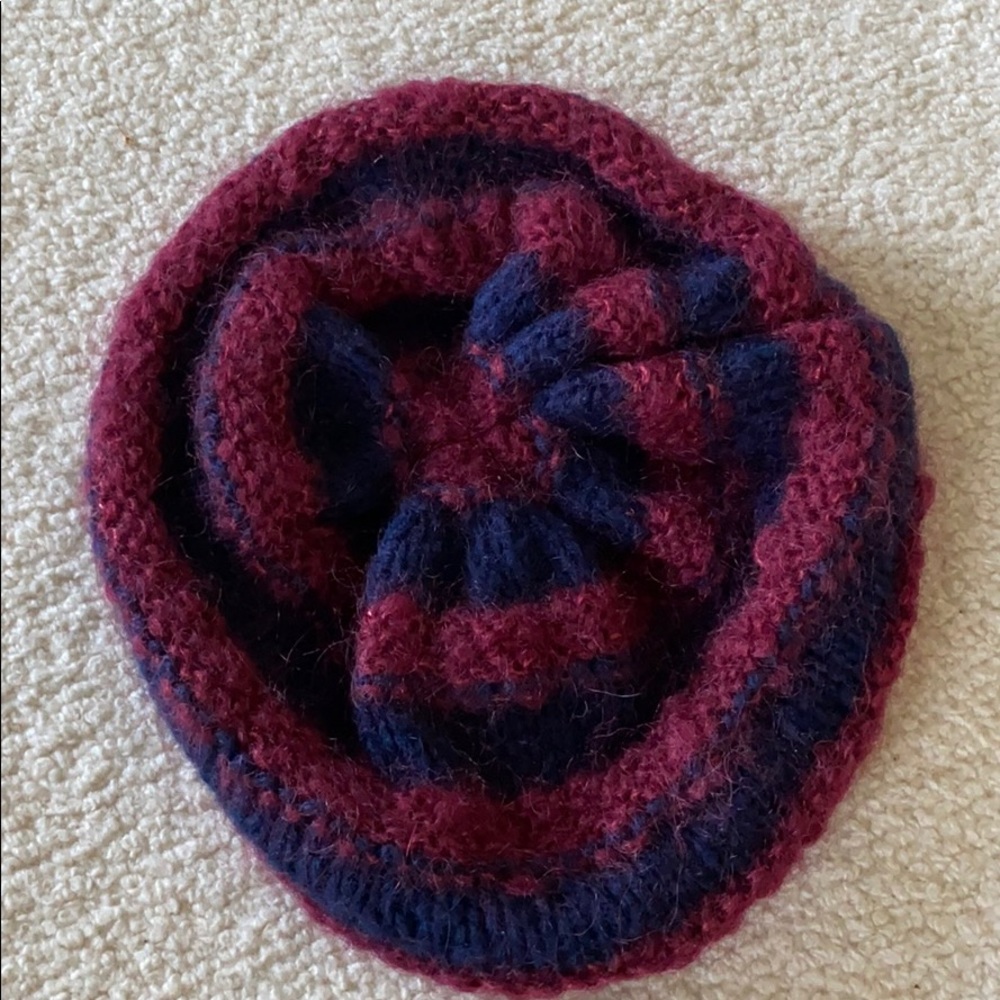 Raspberry Beret - vintage just like Prince- fits big kids through adults